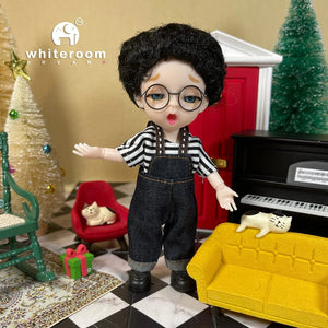 Planet Gates 2024 New Christmas Gift Doll For Children Girl BJD Naked Blue Eye PVC Face Clothes Accessories16cm 13 Movable Joints Ppresent