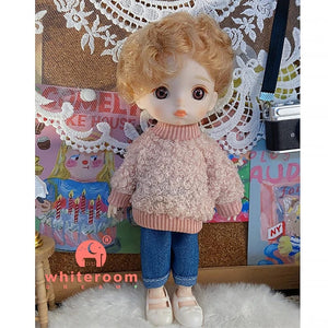 Planet Gates 2024 New Christmas Gift Doll For Children Girl BJD Naked Blue Eye PVC Face Clothes Accessories16cm 13 Movable Joints Ppresent