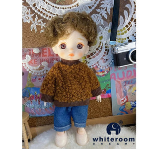 Planet Gates 2024 New Christmas Gift Doll For Children Girl BJD Naked Blue Eye PVC Face Clothes Accessories16cm 13 Movable Joints Ppresent