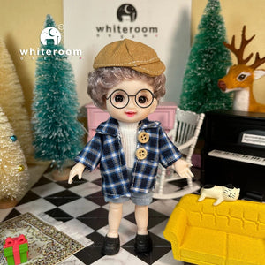 Planet Gates 2024 New Christmas Gift Doll For Children Girl BJD Naked Blue Eye PVC Face Clothes Accessories16cm 13 Movable Joints Ppresent