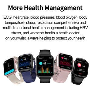 Planet Gates 2024 New ECG+PPG Medical Grade Smart Watch Women Blood Sugar Blood Lipid Uric Acid Women Menstrual Health Tracker Smartwatches