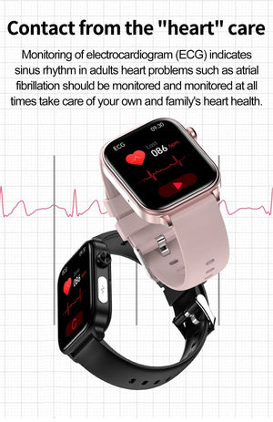 Planet Gates 2024 New ECG+PPG Medical Grade Smart Watch Women Blood Sugar Blood Lipid Uric Acid Women Menstrual Health Tracker Smartwatches