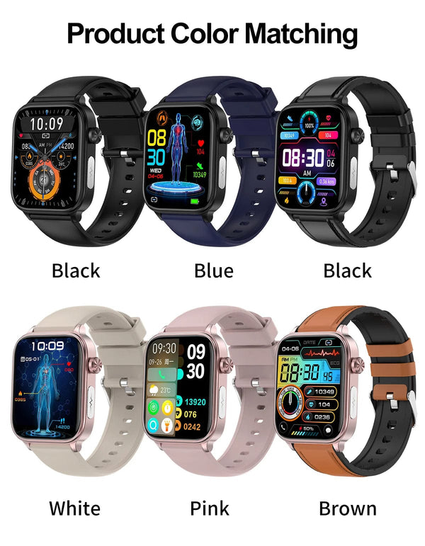 Planet Gates 2024 New ECG+PPG Medical Grade Smart Watch Women Blood Sugar Blood Lipid Uric Acid Women Menstrual Health Tracker Smartwatches