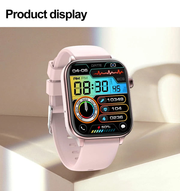 Planet Gates 2024 New ECG+PPG Uric Acid Non-Invasive Blood Glucose Smartwatch Men Bluetooth Call Heart Rate Blood Pressure Smart Watch Women