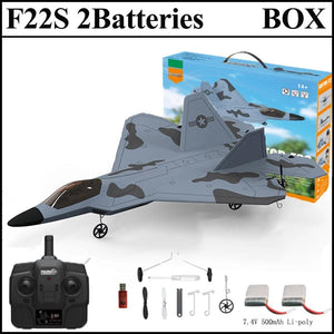 Planet Gates 2024 New F22S 2.4G 3CH 3D6G RC Airplane Raptor F22 Warplane WLtoys A180 Upgrade Version LED Light With Gyroscope Out Door Toys