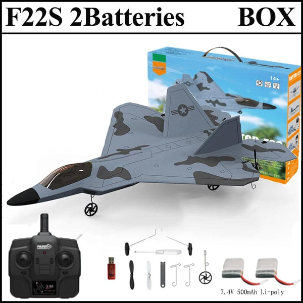Planet Gates 2024 New F22S 2.4G 3CH 3D6G RC Airplane Raptor F22 Warplane WLtoys A180 Upgrade Version LED Light With Gyroscope Out Door Toys