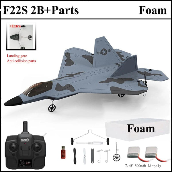 Planet Gates 2024 New F22S 2.4G 3CH 3D6G RC Airplane Raptor F22 Warplane WLtoys A180 Upgrade Version LED Light With Gyroscope Out Door Toys
