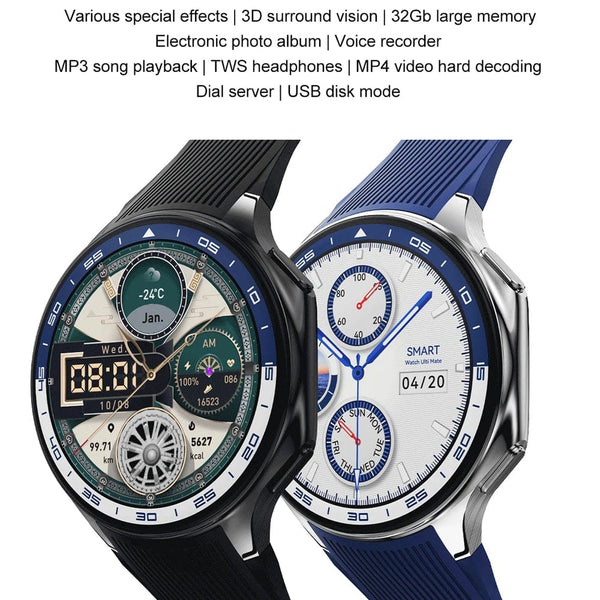 Planet Gates 2024 New For HUAWEI IOS Watch X High-End Business Watch 32G Large Memory Album Smartwatch Men Sports Fitness Waterproof Bracelet
