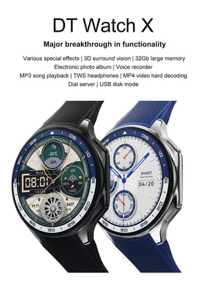 Planet Gates 2024 New For HUAWEI IOS Watch X High-End Business Watch 32G Large Memory Album Smartwatch Men Sports Fitness Waterproof Bracelet
