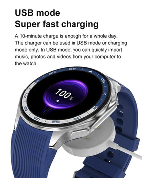 Planet Gates 2024 New For HUAWEI IOS Watch X High-End Business Watch 32G Large Memory Album Smartwatch Men Sports Fitness Waterproof Bracelet