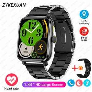 Planet Gates 2024 New For Huawei Xiaomi AMOLED Smart Watch Men Blood Sugar Bluetooth Call GPS Sport Tracker IP68 Waterproof Women Smartwatch