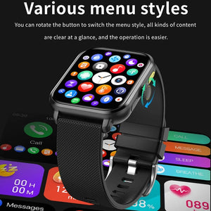 Planet Gates 2024 New For Huawei Xiaomi AMOLED Smart Watch Men Blood Sugar Bluetooth Call GPS Sport Tracker IP68 Waterproof Women Smartwatch