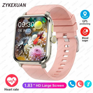Planet Gates 2024 New For Huawei Xiaomi AMOLED Smart Watch Men Blood Sugar Bluetooth Call GPS Sport Tracker IP68 Waterproof Women Smartwatch