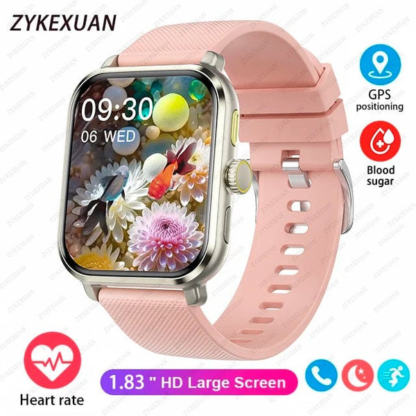 Planet Gates 2024 New For Huawei Xiaomi AMOLED Smart Watch Men Blood Sugar Bluetooth Call GPS Sport Tracker IP68 Waterproof Women Smartwatch