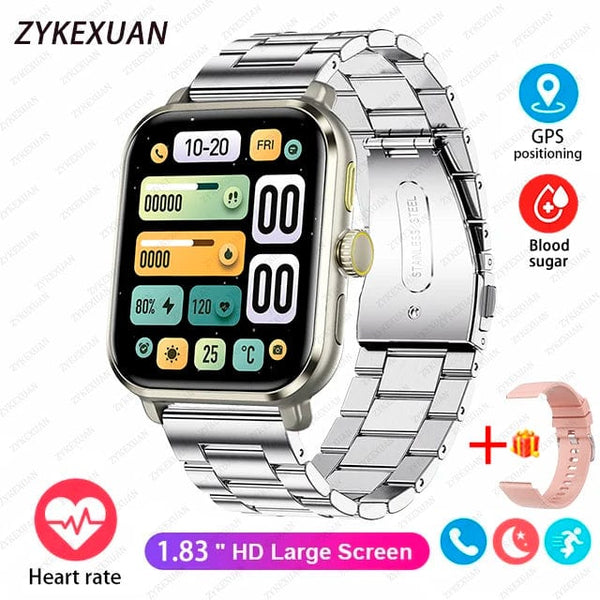 Planet Gates 2024 New For Huawei Xiaomi AMOLED Smart Watch Men Blood Sugar Bluetooth Call GPS Sport Tracker IP68 Waterproof Women Smartwatch