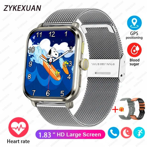 Planet Gates 2024 New For Huawei Xiaomi AMOLED Smart Watch Men Blood Sugar Bluetooth Call GPS Sport Tracker IP68 Waterproof Women Smartwatch