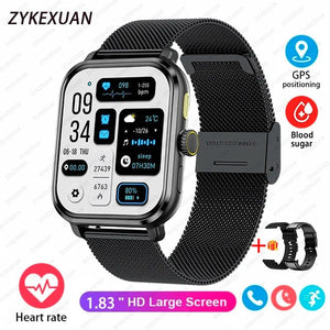 Planet Gates 2024 New For Huawei Xiaomi AMOLED Smart Watch Men Blood Sugar Bluetooth Call GPS Sport Tracker IP68 Waterproof Women Smartwatch