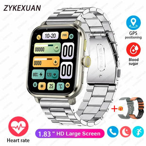 Planet Gates 2024 New For Huawei Xiaomi AMOLED Smart Watch Men Blood Sugar Bluetooth Call GPS Sport Tracker IP68 Waterproof Women Smartwatch