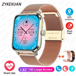 Planet Gates 2024 New For Huawei Xiaomi AMOLED Smart Watch Men Blood Sugar Bluetooth Call GPS Sport Tracker IP68 Waterproof Women Smartwatch