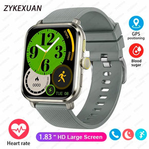 Planet Gates 2024 New For Huawei Xiaomi AMOLED Smart Watch Men Blood Sugar Bluetooth Call GPS Sport Tracker IP68 Waterproof Women Smartwatch