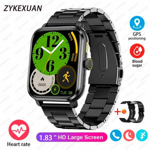 Planet Gates 2024 New For Huawei Xiaomi AMOLED Smart Watch Men Blood Sugar Bluetooth Call GPS Sport Tracker IP68 Waterproof Women Smartwatch