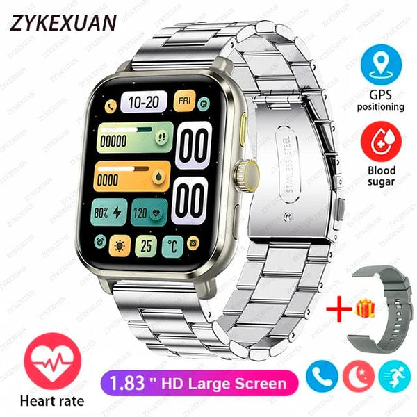 Planet Gates 2024 New For Huawei Xiaomi AMOLED Smart Watch Men Blood Sugar Bluetooth Call GPS Sport Tracker IP68 Waterproof Women Smartwatch