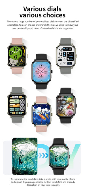 Planet Gates 2024 New For Huawei Xiaomi AMOLED Smart Watch Men Blood Sugar Bluetooth Call GPS Sport Tracker IP68 Waterproof Women Smartwatch