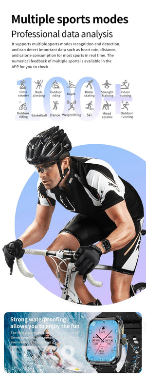 Planet Gates 2024 New For Huawei Xiaomi AMOLED Smart Watch Men Blood Sugar Bluetooth Call GPS Sport Tracker IP68 Waterproof Women Smartwatch