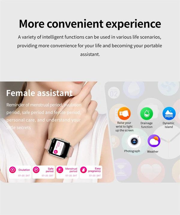 Planet Gates 2024 New For Huawei Xiaomi AMOLED Smart Watch Men Blood Sugar Bluetooth Call GPS Sport Tracker IP68 Waterproof Women Smartwatch