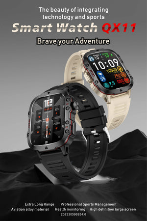 Planet Gates 2024 New For Xiaomi Military Smart Watch Men IP68 5ATM Outdoor Sports Fitness Tracker 24H Health Monitor 1.96 inch Smartwatches