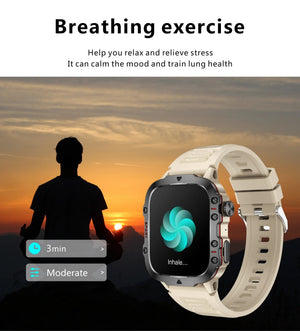 Planet Gates 2024 New For Xiaomi Military Smart Watch Men IP68 5ATM Outdoor Sports Fitness Tracker 24H Health Monitor 1.96 inch Smartwatches