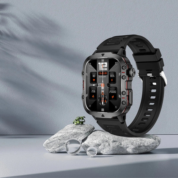 Planet Gates 2024 New For Xiaomi Military Smart Watch Men IP68 5ATM Outdoor Sports Fitness Tracker 24H Health Monitor 1.96 inch Smartwatches