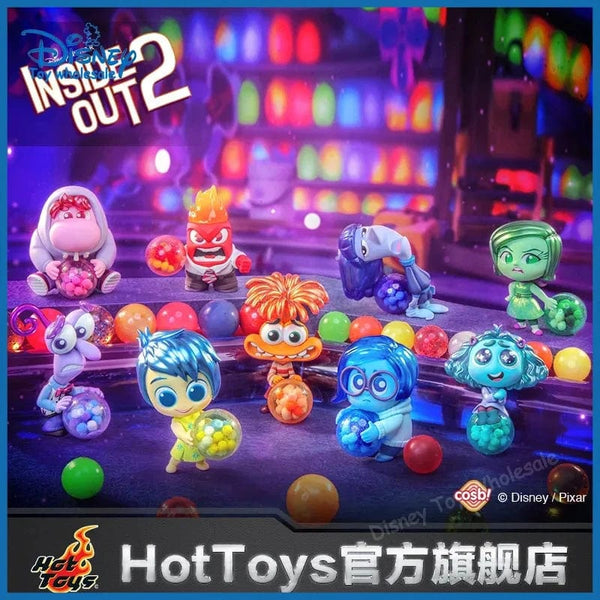 Planet Gates 2024 New Hot Toys Disney Pixar Inside Out 2 Joy Sadness Anger Disgust Cosbi Collectible Figurine Mini Doll Kids Birthday Gift