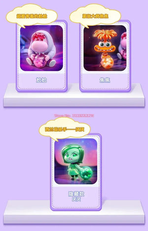 Planet Gates 2024 New Hot Toys Disney Pixar Inside Out 2 Joy Sadness Anger Disgust Cosbi Collectible Figurine Mini Doll Kids Birthday Gift