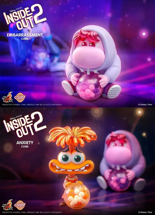 Planet Gates 2024 New Hot Toys Disney Pixar Inside Out 2 Joy Sadness Anger Disgust Cosbi Collectible Figurine Mini Doll Kids Birthday Gift