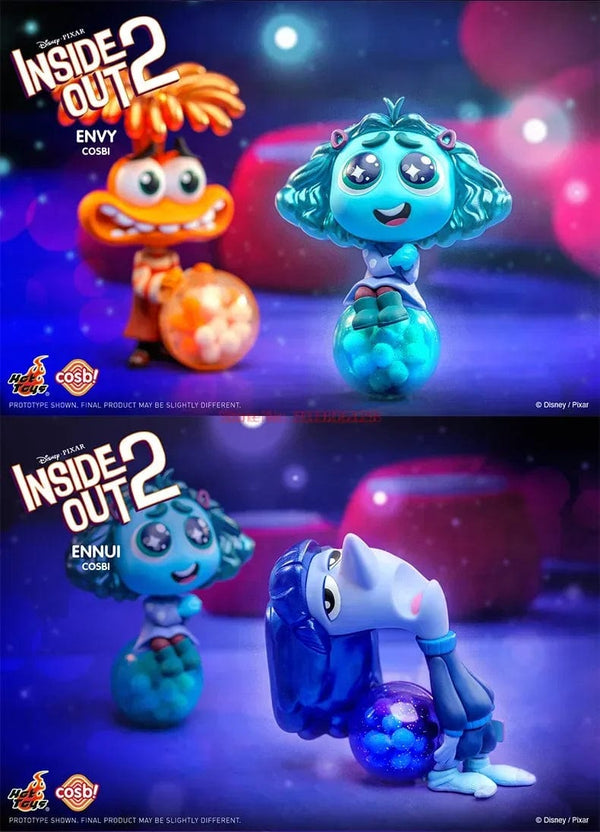 Planet Gates 2024 New Hot Toys Disney Pixar Inside Out 2 Joy Sadness Anger Disgust Cosbi Collectible Figurine Mini Doll Kids Birthday Gift