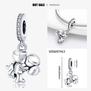 Planet Gates 2024 New in Hot Sale Original Charm Beads Fit Pandach Bracelet For Women 925 Silver Glow Discoloration Pendant Bead Jewelry Gift