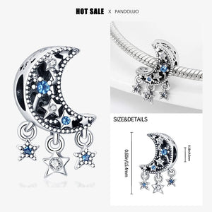 Planet Gates 2024 New in Hot Sale Original Charm Beads Fit Pandach Bracelet For Women 925 Silver Glow Discoloration Pendant Bead Jewelry Gift