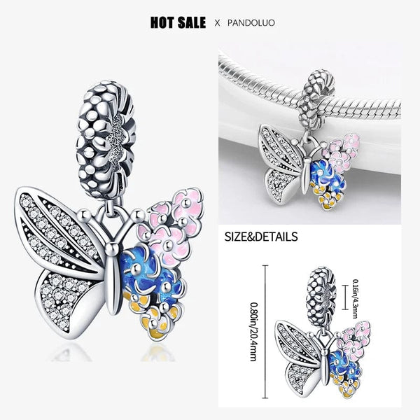 Planet Gates 2024 New in Hot Sale Original Charm Beads Fit Pandach Bracelet For Women 925 Silver Glow Discoloration Pendant Bead Jewelry Gift