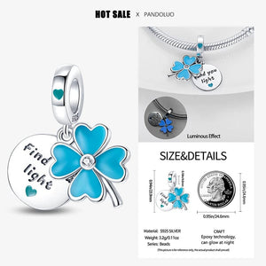 Planet Gates 2024 New in Hot Sale Original Charm Beads Fit Pandach Bracelet For Women 925 Silver Glow Discoloration Pendant Bead Jewelry Gift