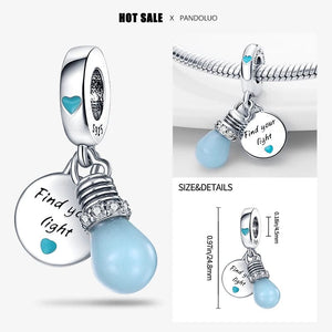 Planet Gates 2024 New in Hot Sale Original Charm Beads Fit Pandach Bracelet For Women 925 Silver Glow Discoloration Pendant Bead Jewelry Gift