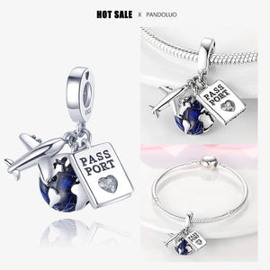 Planet Gates 2024 New in Hot Sale Original Charm Beads Fit Pandach Bracelet For Women 925 Silver Glow Discoloration Pendant Bead Jewelry Gift