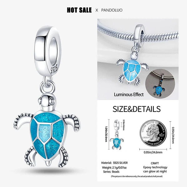 Planet Gates 2024 New in Hot Sale Original Charm Beads Fit Pandach Bracelet For Women 925 Silver Glow Discoloration Pendant Bead Jewelry Gift