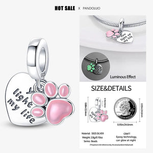 Planet Gates 2024 New in Hot Sale Original Charm Beads Fit Pandach Bracelet For Women 925 Silver Glow Discoloration Pendant Bead Jewelry Gift