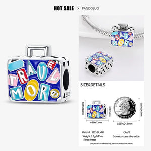 Planet Gates 2024 New in Hot Sale Original Charm Beads Fit Pandach Bracelet For Women 925 Silver Glow Discoloration Pendant Bead Jewelry Gift