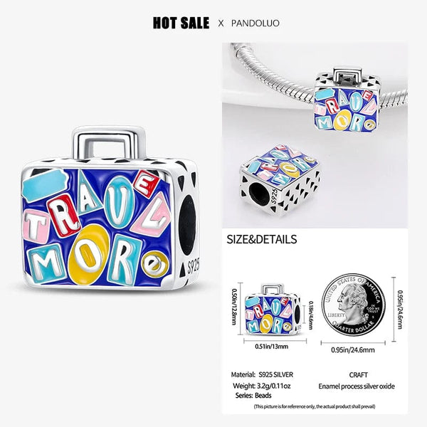 Planet Gates 2024 New in Hot Sale Original Charm Beads Fit Pandach Bracelet For Women 925 Silver Glow Discoloration Pendant Bead Jewelry Gift