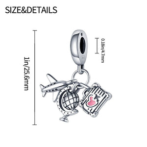 Planet Gates 2024 New in Hot Sale Original Charm Beads Fit Pandach Bracelet For Women 925 Silver Glow Discoloration Pendant Bead Jewelry Gift