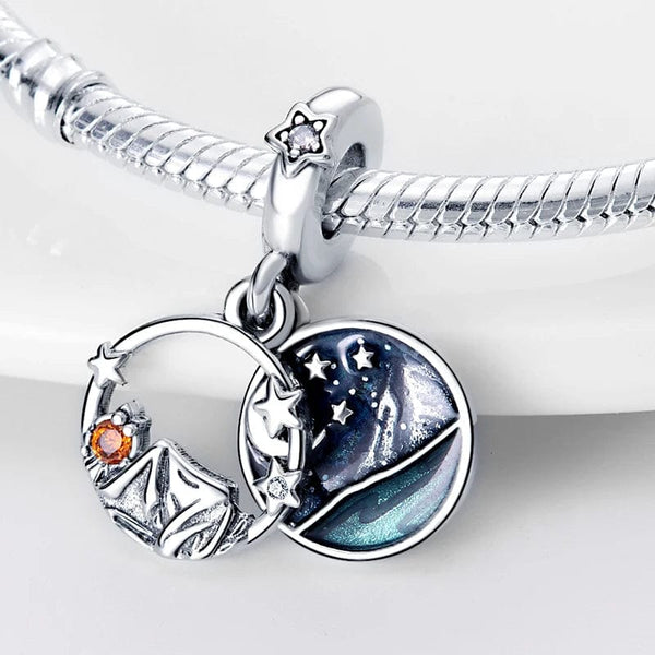 Planet Gates 2024 New in Hot Sale Original Charm Beads Fit Pandach Bracelet For Women 925 Silver Glow Discoloration Pendant Bead Jewelry Gift