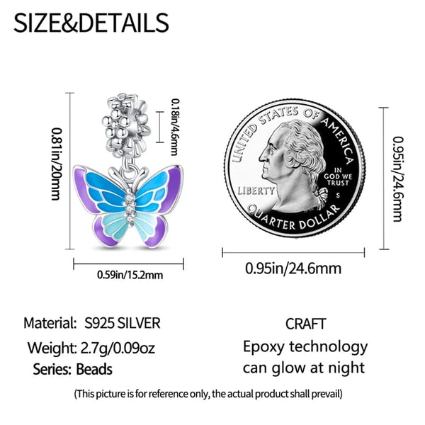 Planet Gates 2024 New in Hot Sale Original Charm Beads Fit Pandach Bracelet For Women 925 Silver Glow Discoloration Pendant Bead Jewelry Gift