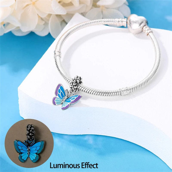 Planet Gates 2024 New in Hot Sale Original Charm Beads Fit Pandach Bracelet For Women 925 Silver Glow Discoloration Pendant Bead Jewelry Gift